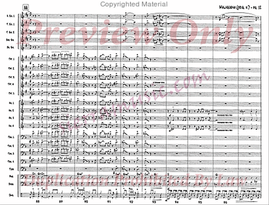 Malaguena Jazz Ensemble scores gallery preview page 13