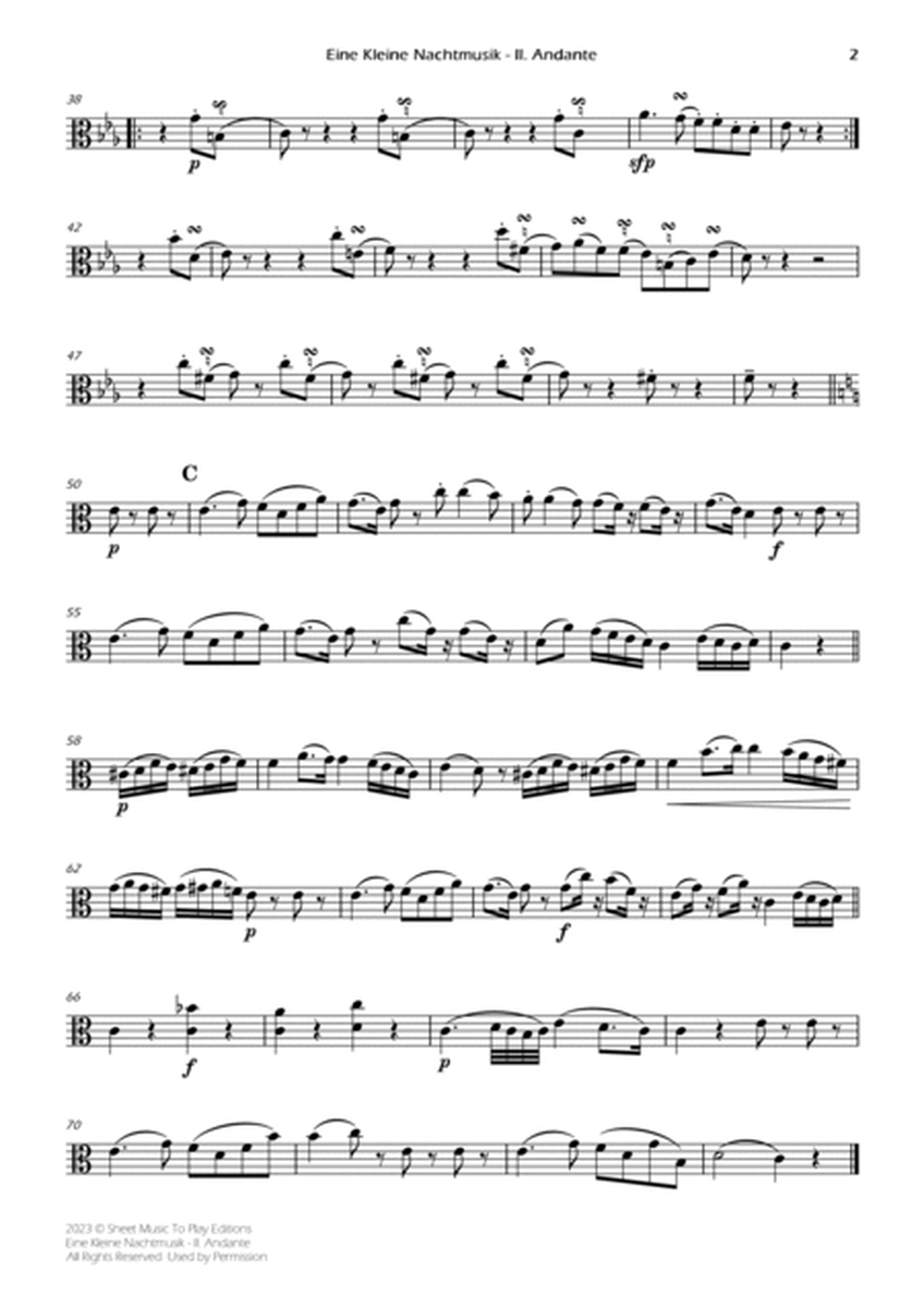 Eine Kleine Nachtmusik (2 mov.) - Viola and Piano (Individual Parts) image number null