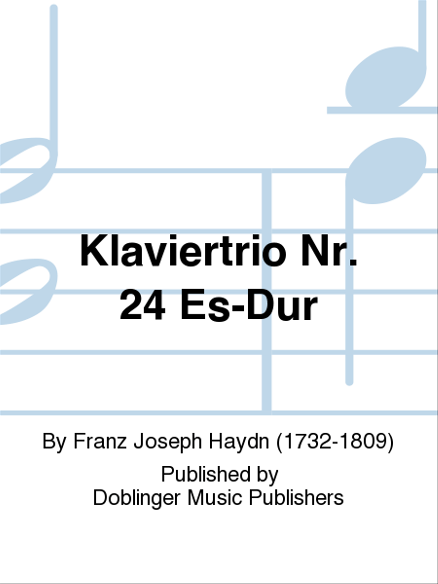 Klaviertrio Nr. 24 Es-Dur Piano Trio scores gallery preview page 1