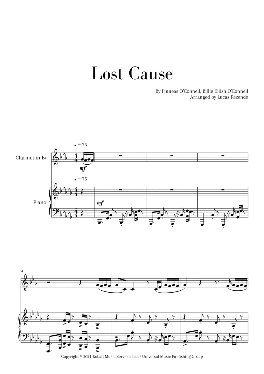 Lost Cause Small Ensemble scores gallery preview page 1