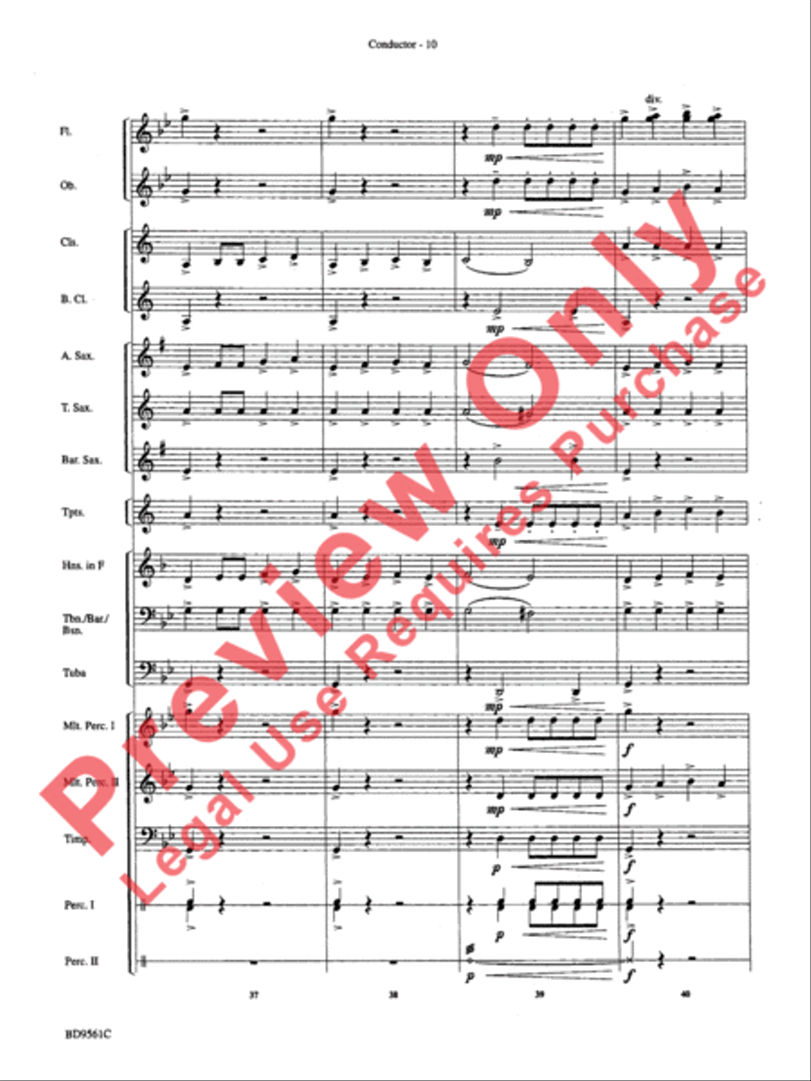 The Tempest Concert Band scores gallery preview page 13