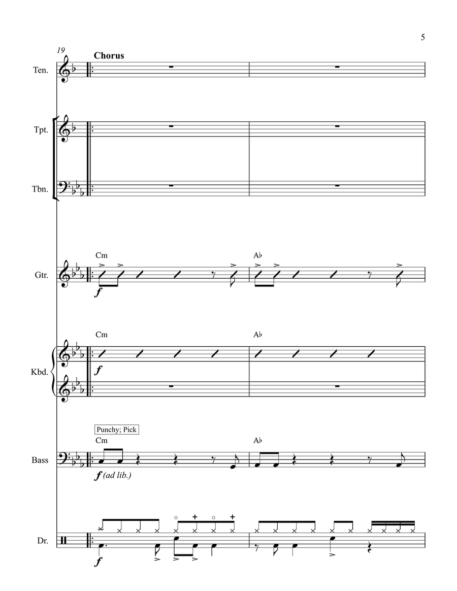 Drag Me Down Drag Me Down Cover Band scores gallery preview page 5