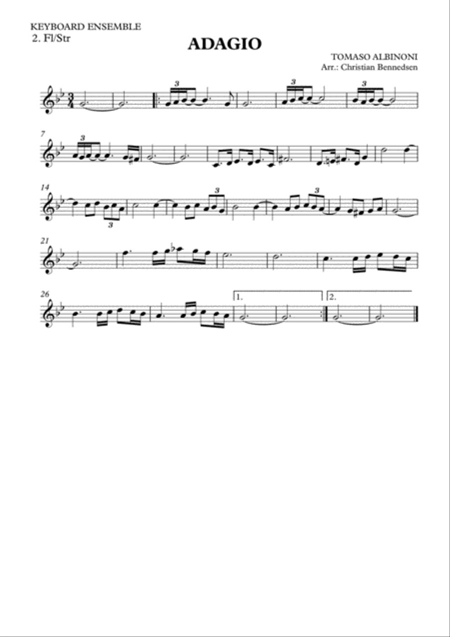 Albinoni - Adagio Albinoni - Adagio Large Ensemble scores gallery preview page 4
