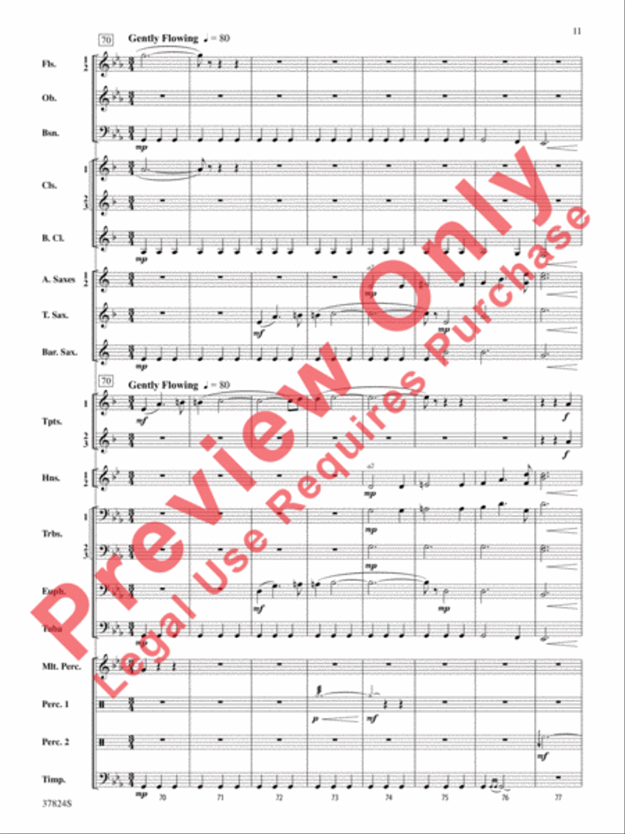 Shadows of the Equinox Shadows of the Equinox Concert Band scores gallery preview page 12