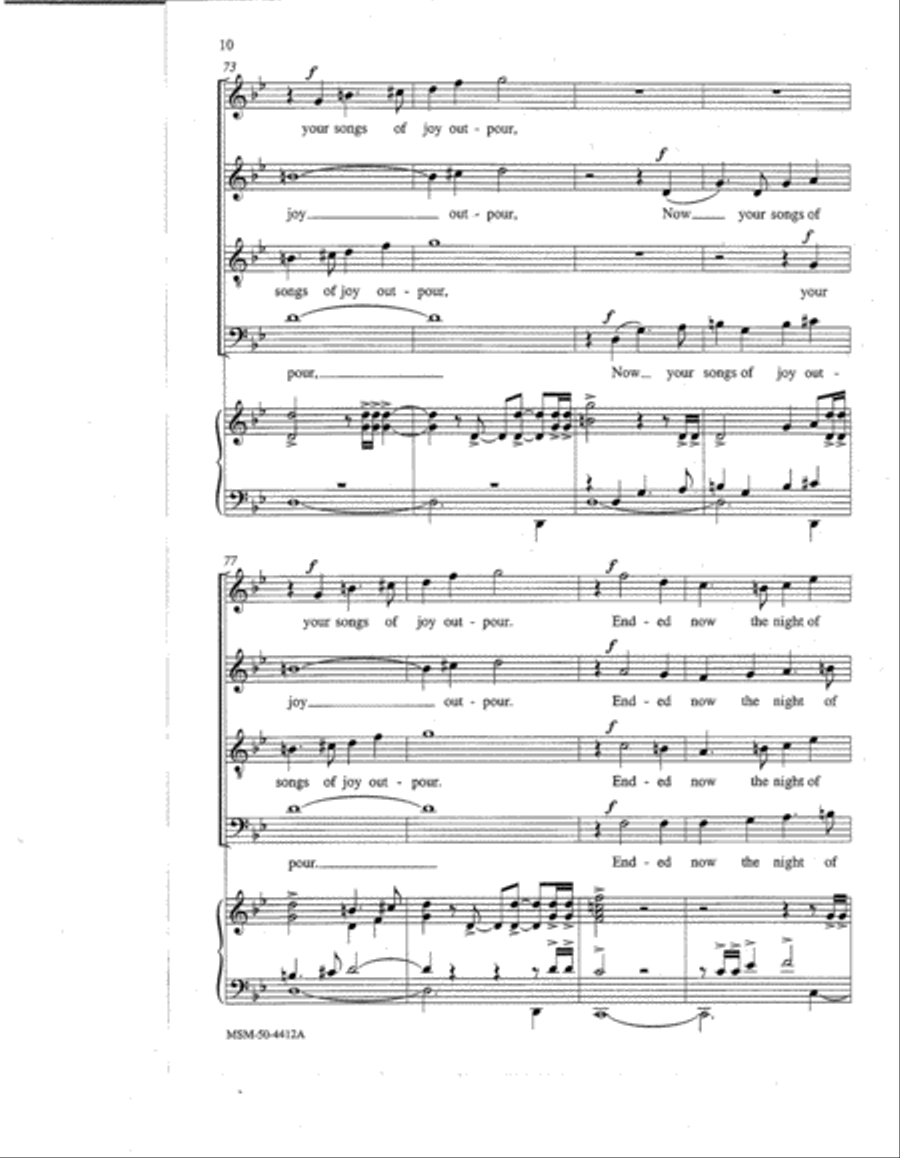 Let Your Alleluias Rise! 4-Part scores gallery preview page 5