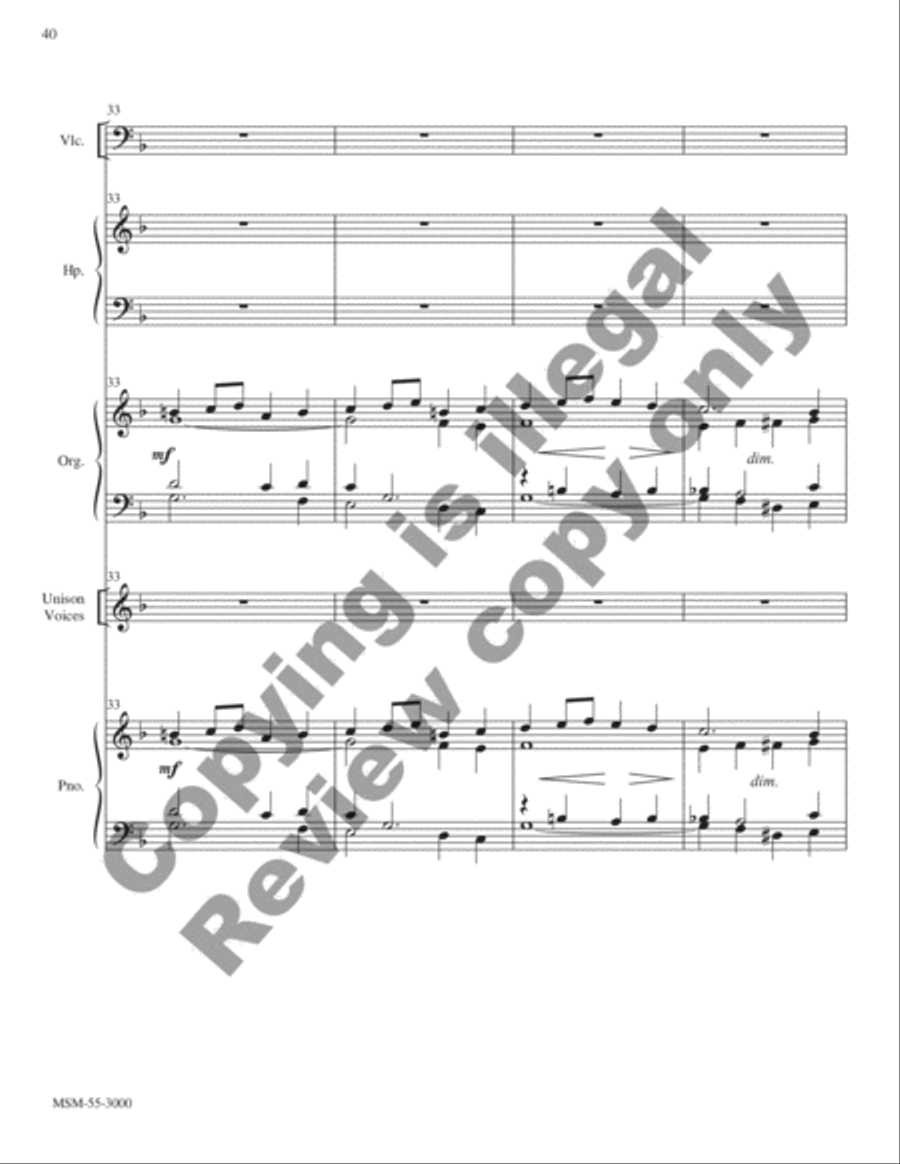 Panis angelicus (Bread of Angels): O Lord, Most Holy Unison Choir scores gallery preview page 20