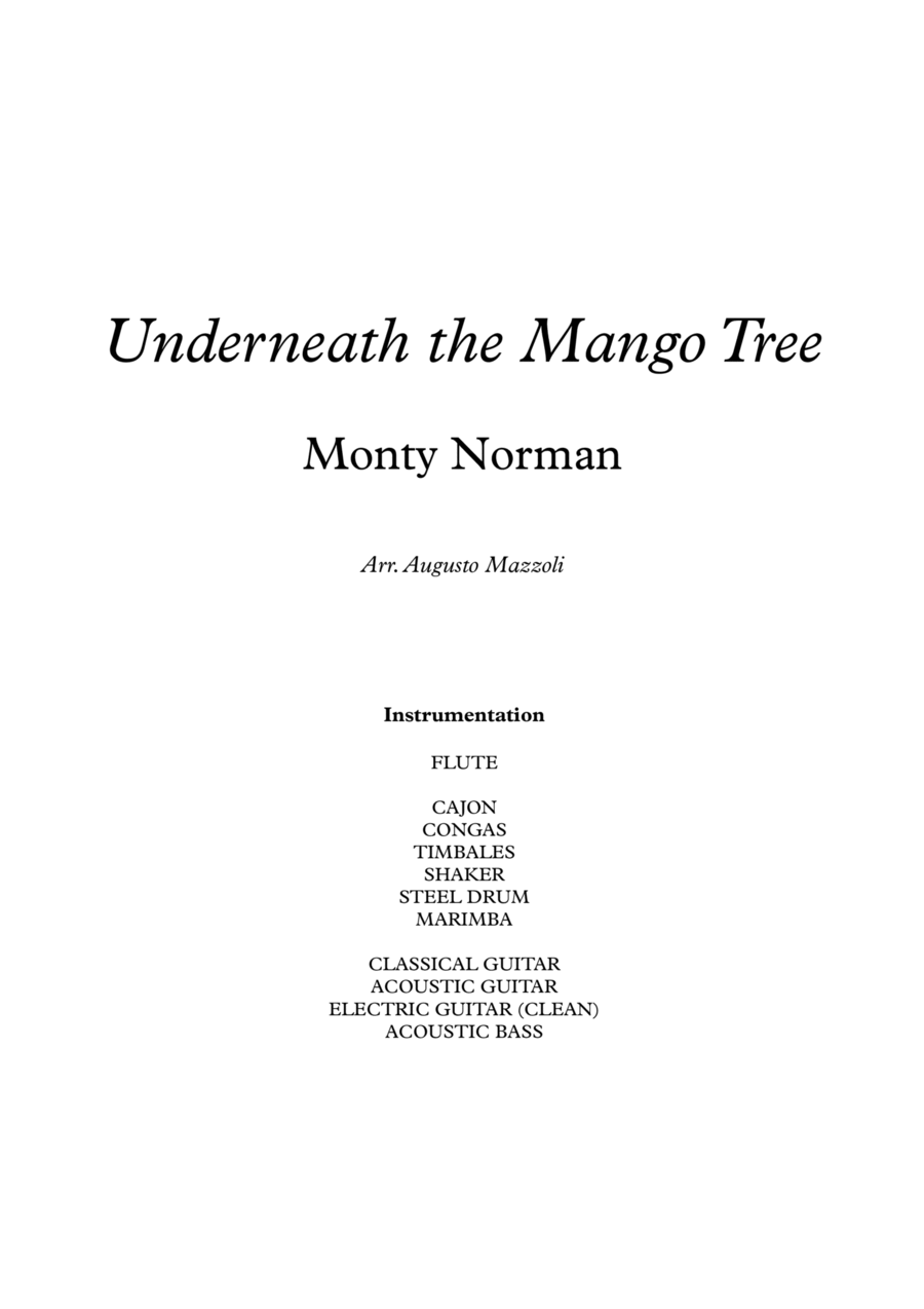 Underneath The Mango Tree Large Ensemble scores gallery preview page 1