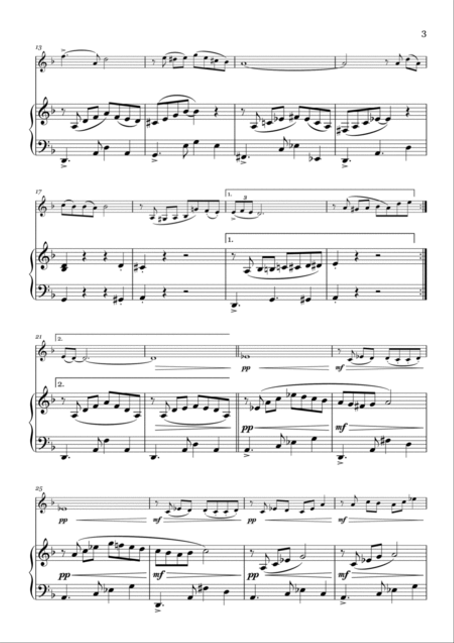 Tango para Mayo Violin Solo scores gallery preview page 3