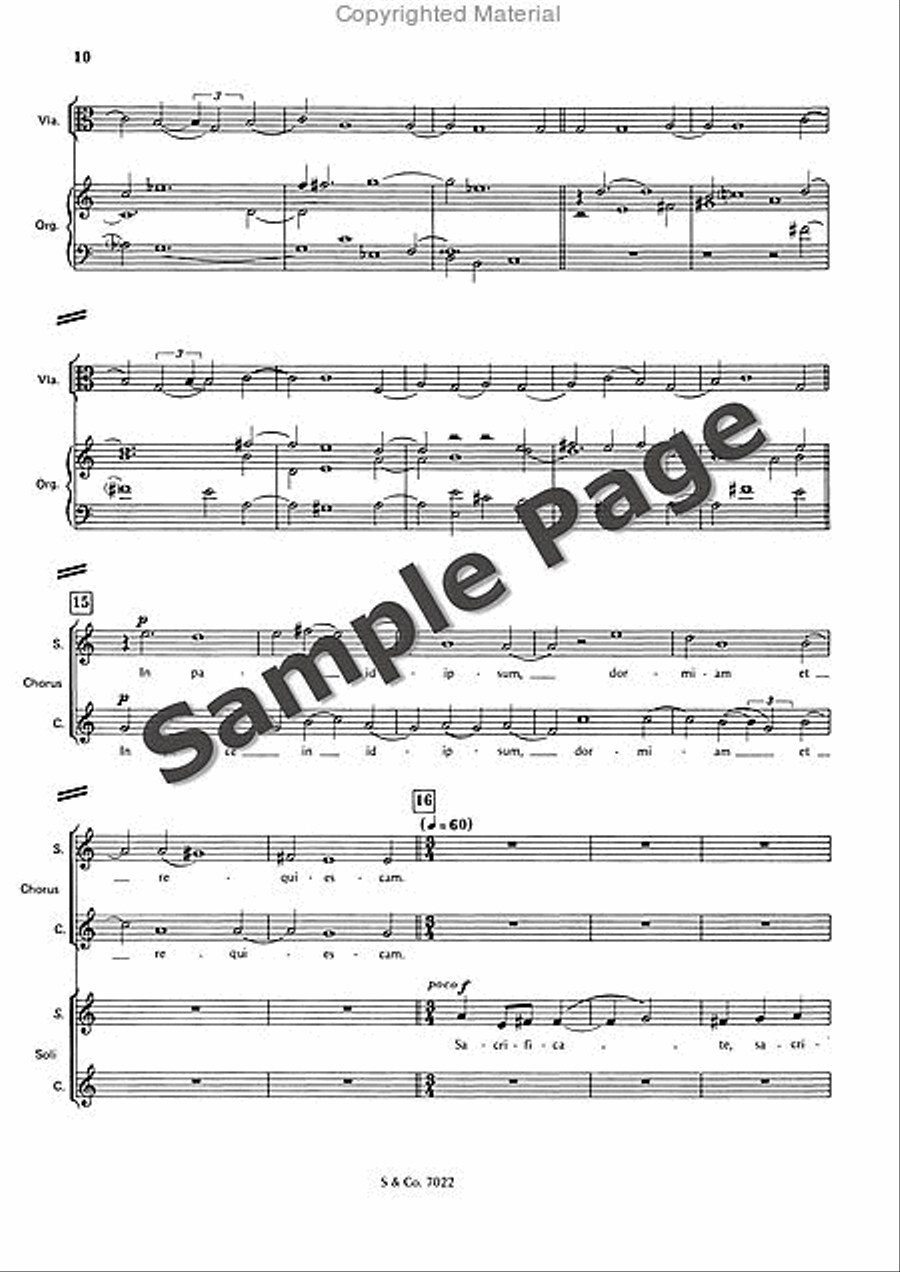 Psalm 4 Op. 38a Choir scores gallery preview page 13
