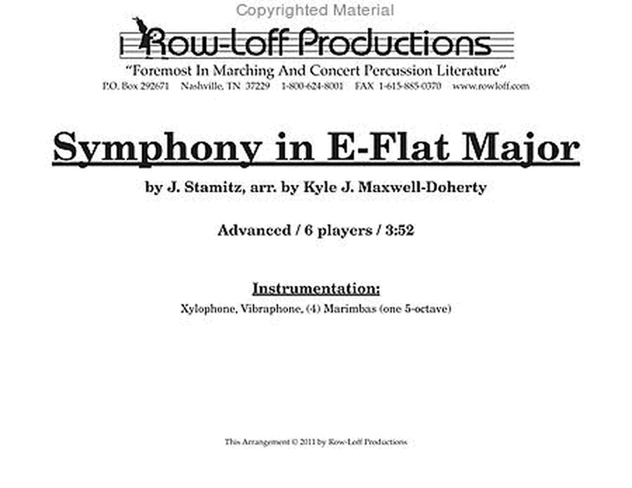 Symphony in Eb Major image number null