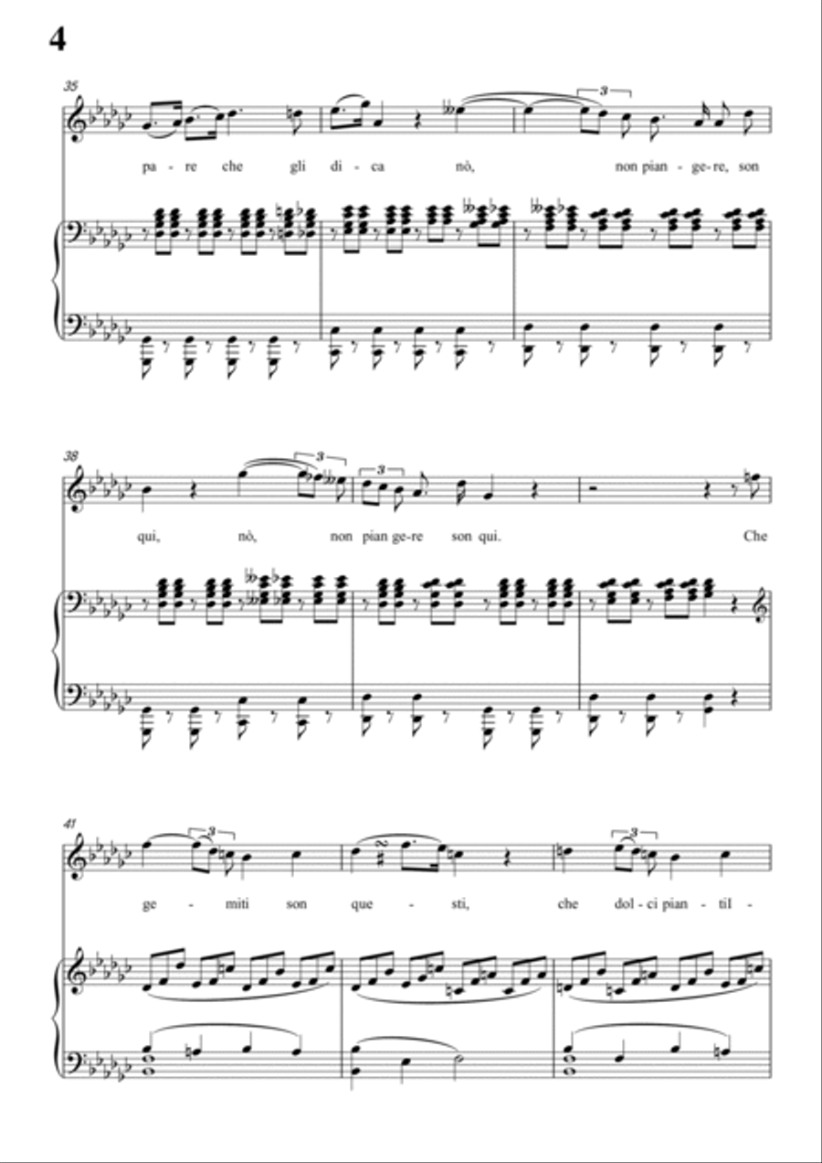 Schubert-Guarda,che bianca luna in bG for Vocal and Piano Voice scores gallery preview page 5