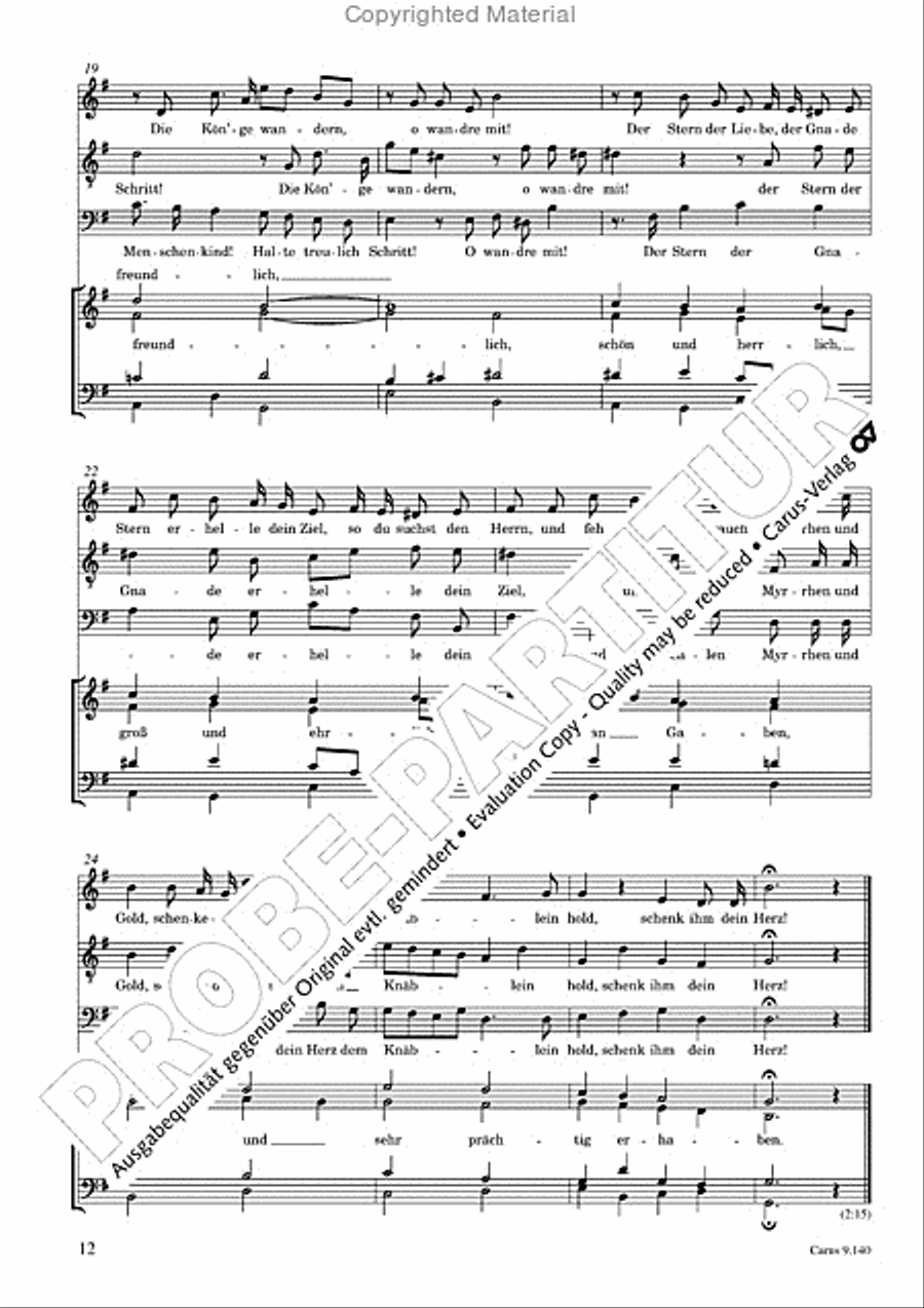 Cornelius / Gottwald: Three Christmas Songs Score scores gallery preview page 13