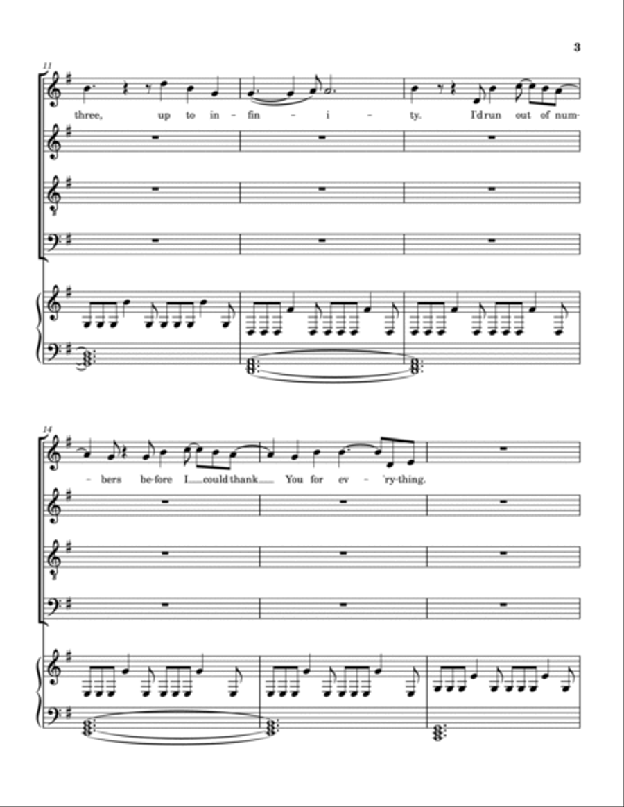 Counting My Blessings 4-Part scores gallery preview page 4