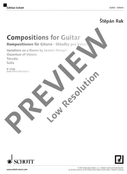 Compositions for Guitar
