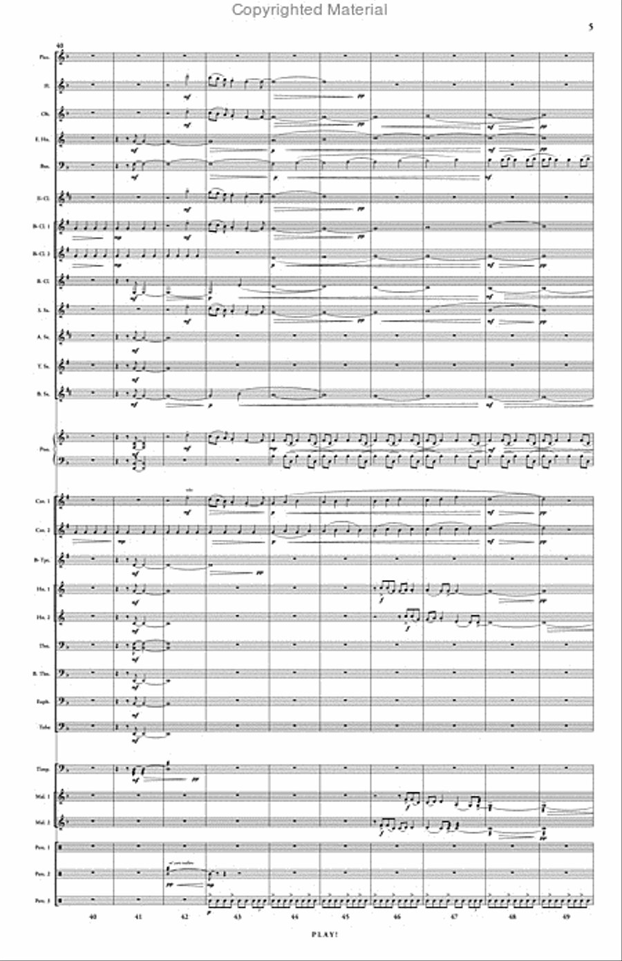 Play! Concert Band scores gallery preview page 6