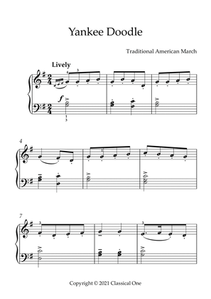 Traditional American March - Yankee Doodle(With Note name)