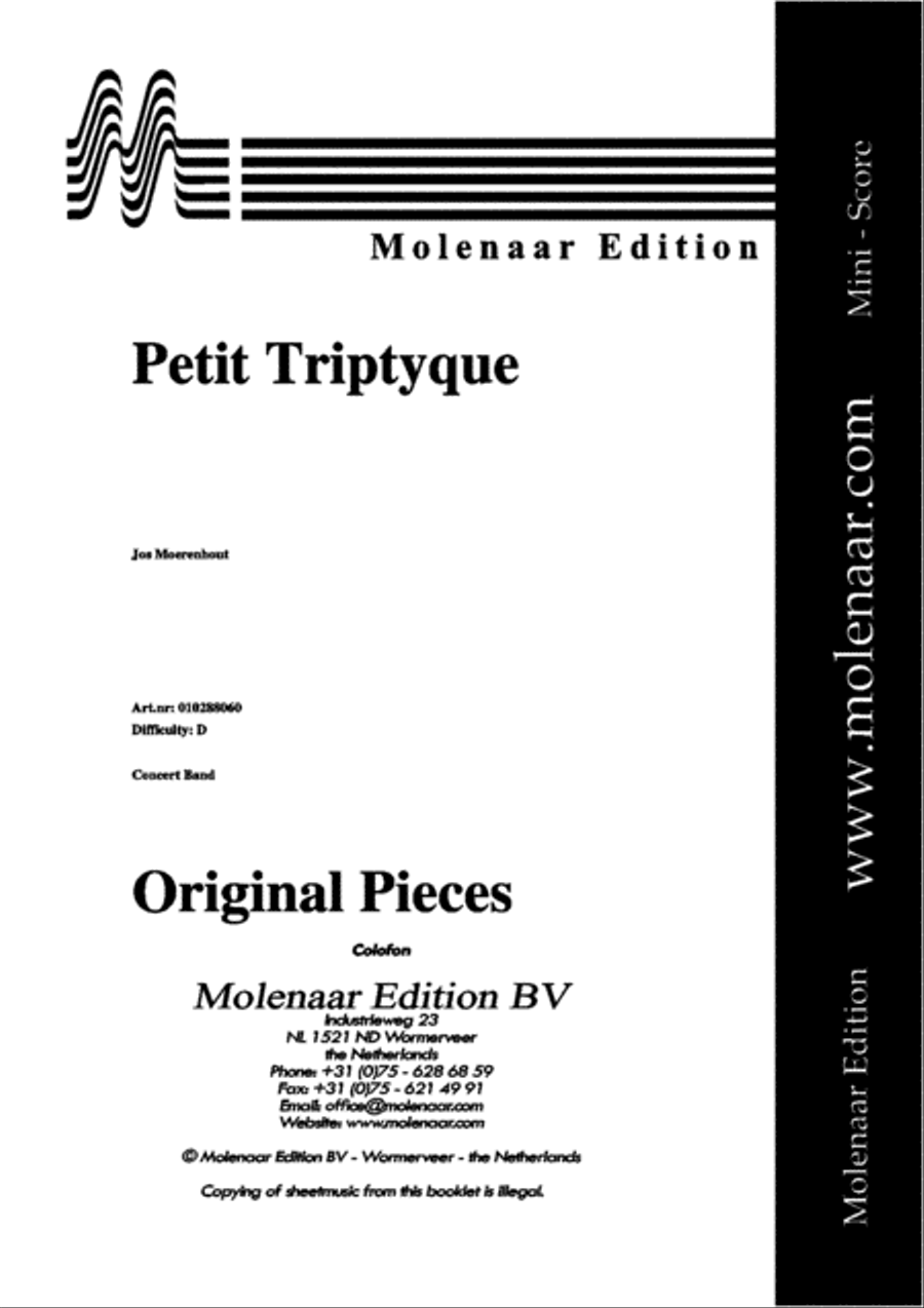 Petit Triptyque Concert Band scores gallery preview page 2