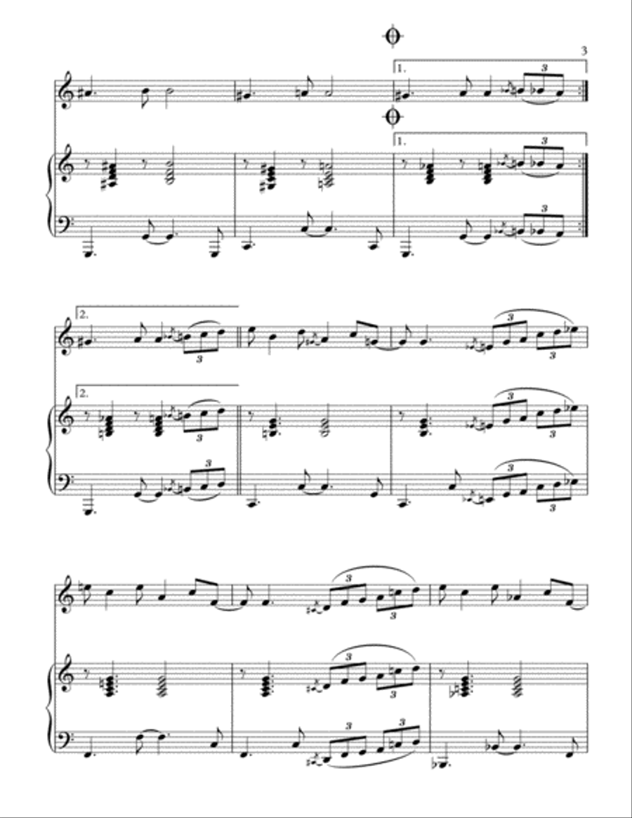 Danke Schoen Flute Solo scores gallery preview page 4