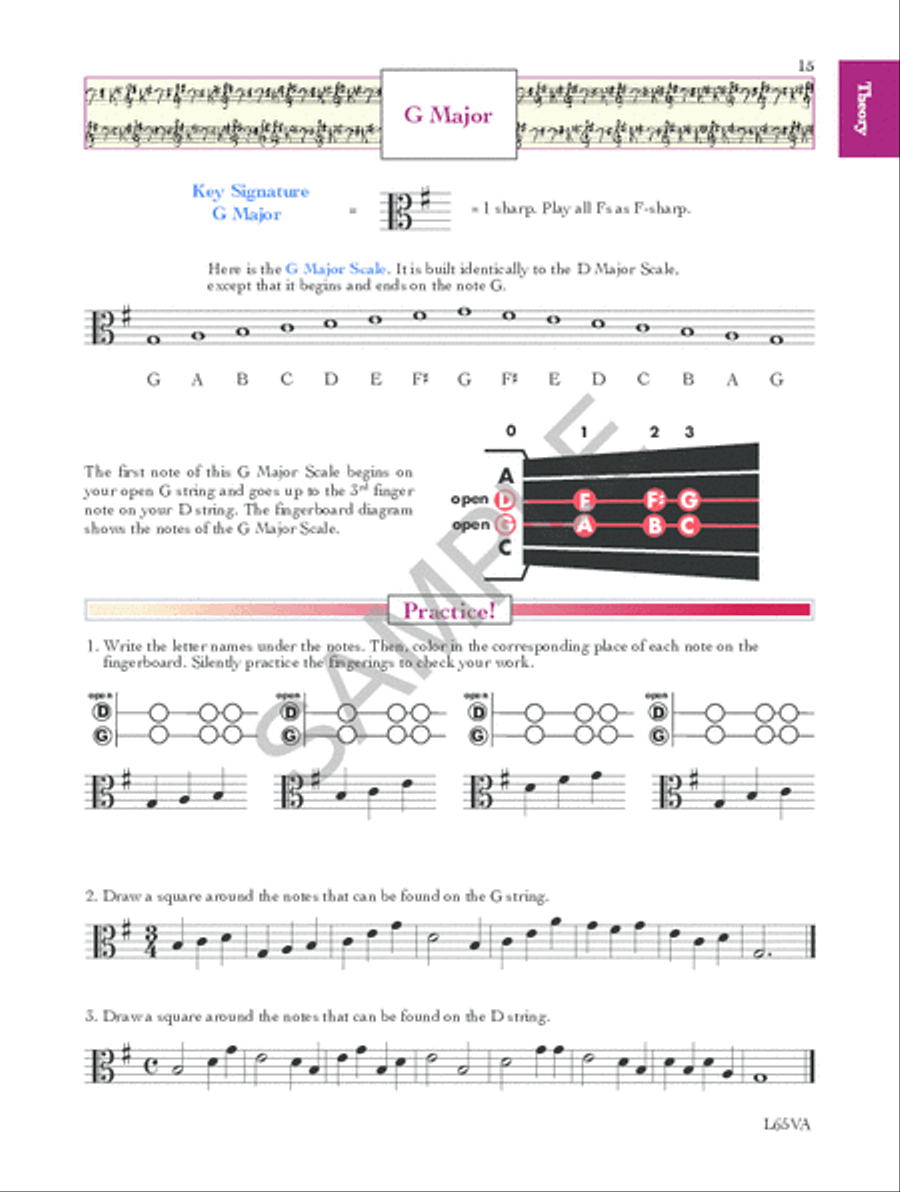 Basic Music Theory And History For Strings Workbook 1 - Viola Chamber Orchestra scores gallery preview page 2