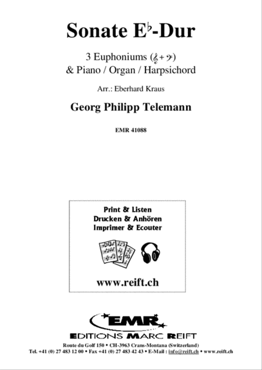Sonate Eb-Dur Euphonium scores gallery preview page 2