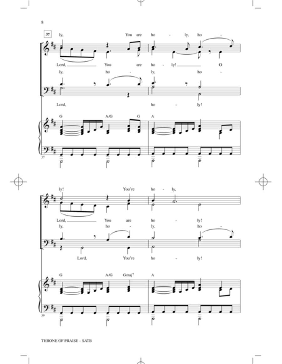 Throne Of Praise Throne Of Praise 4-Part scores gallery preview page 7