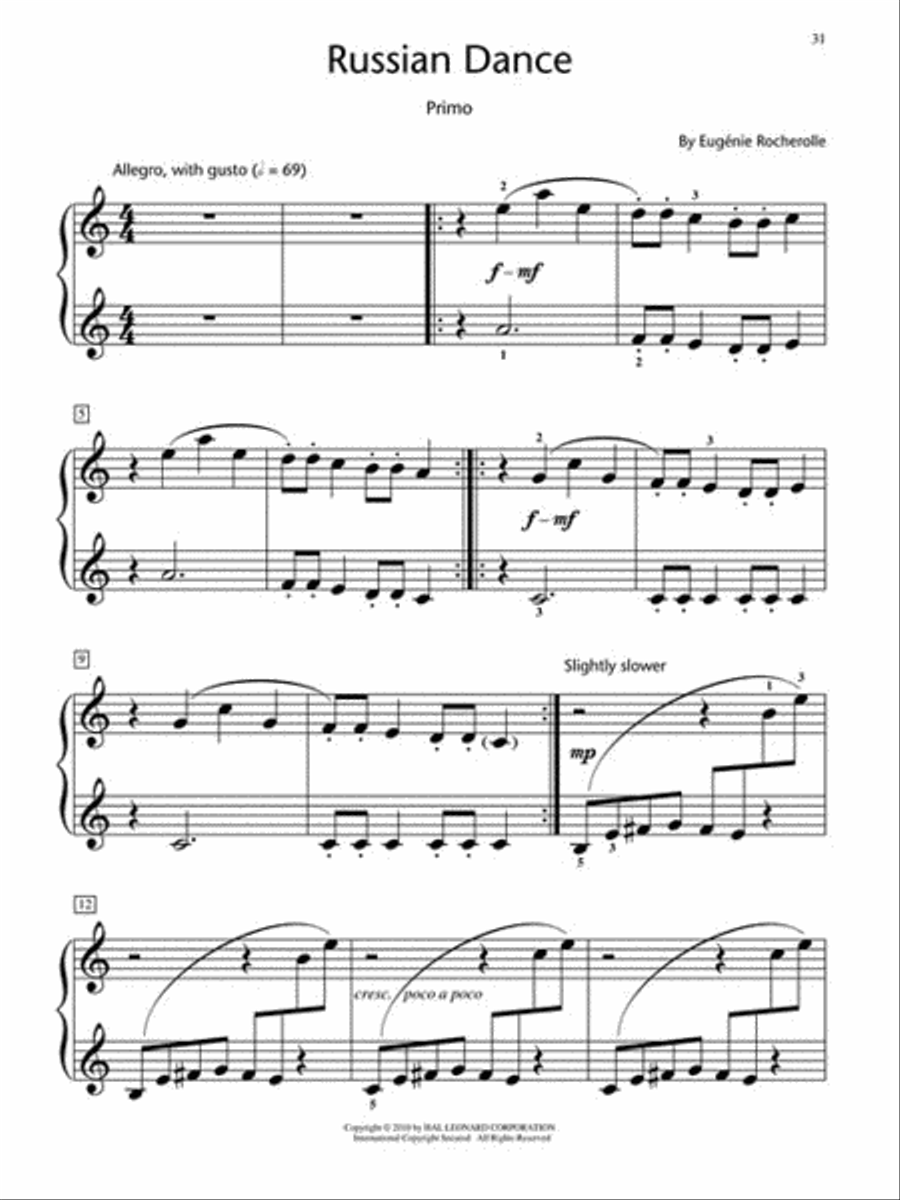 Tour for Two Piano Method scores gallery preview page 5