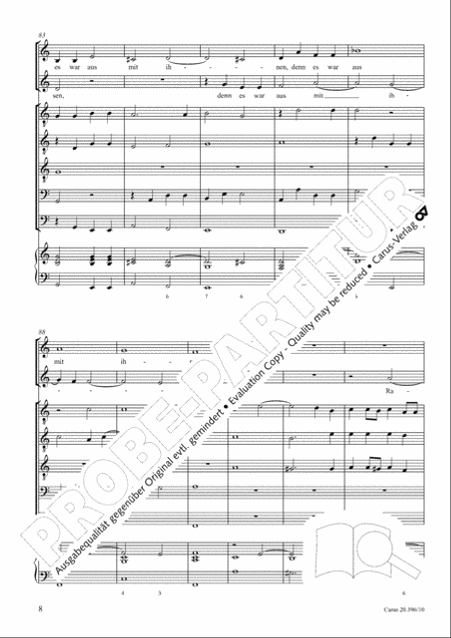 Auf dem Gebirge in F Major, SWV 396 Score scores gallery preview page 9