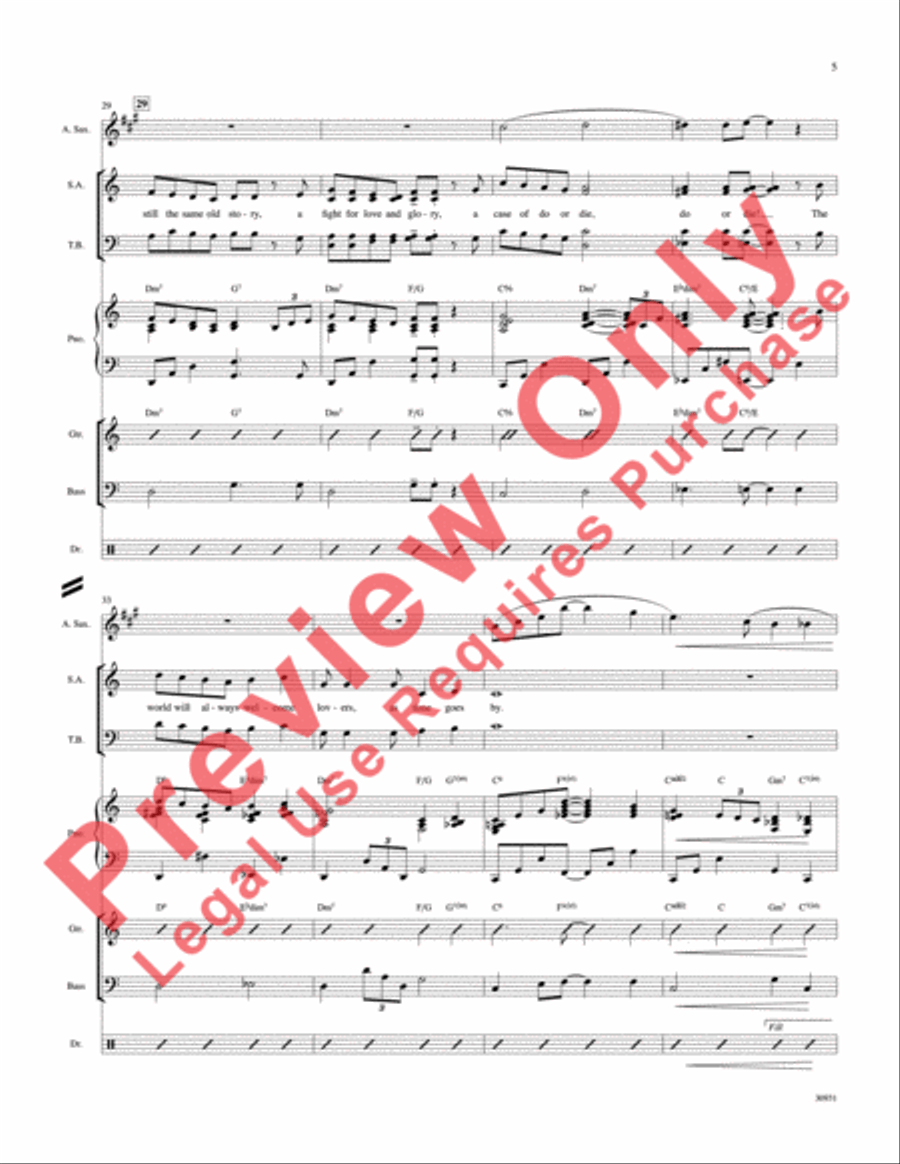 As Time Goes By Choir scores gallery preview page 6