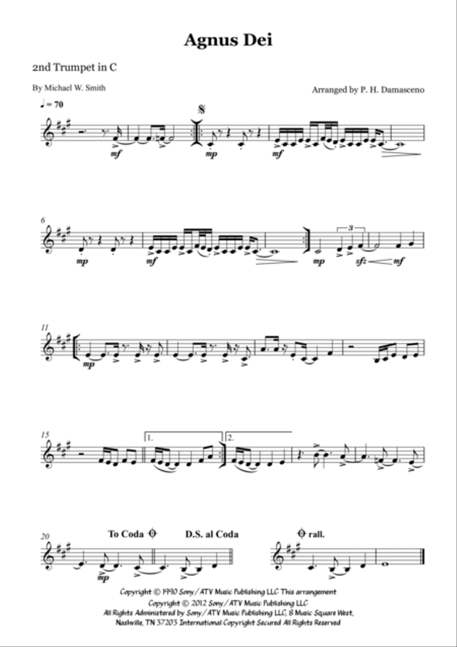 Agnus Dei Brass Ensemble scores gallery preview page 2