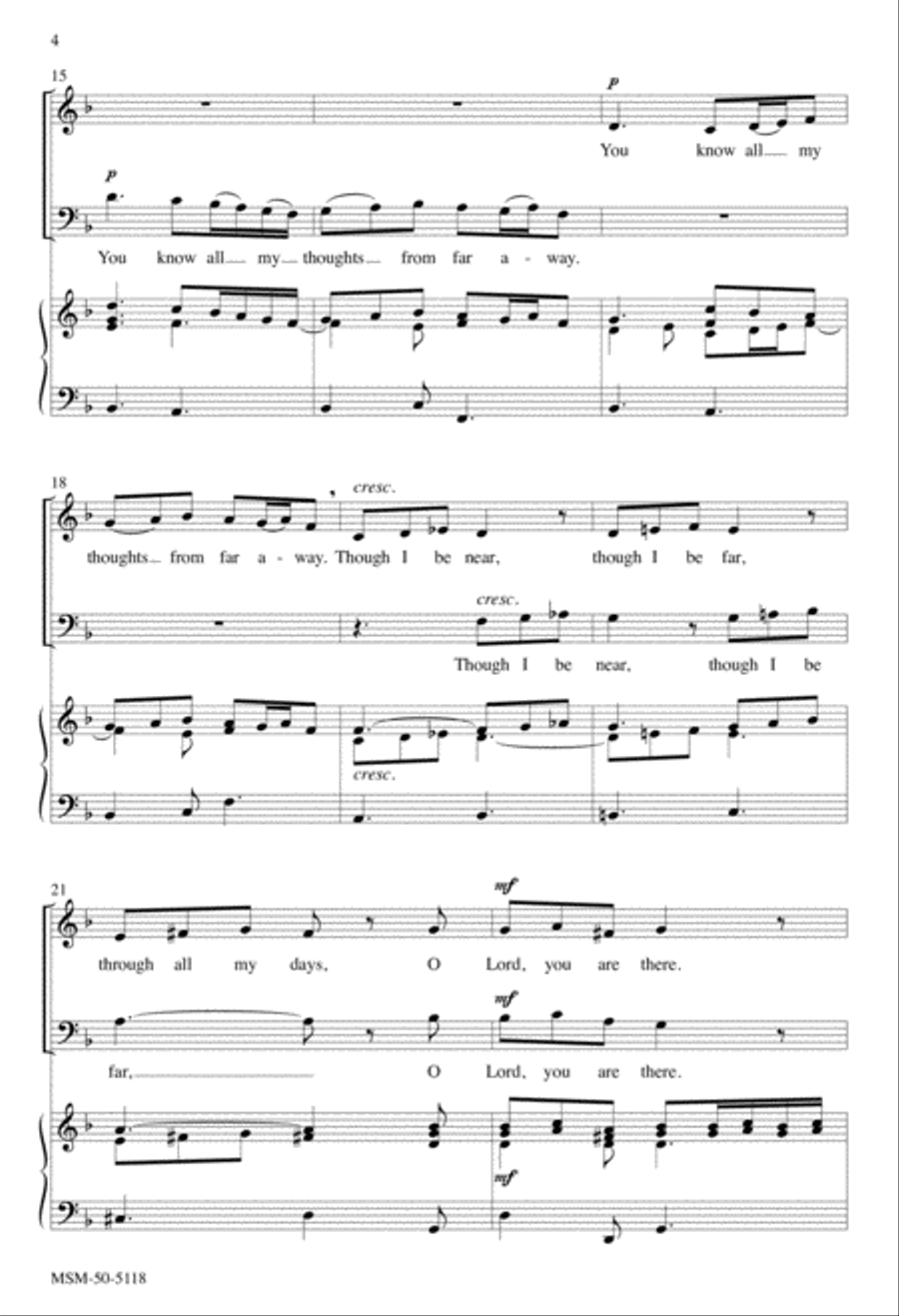 Lord, You Have Searched Me 2-Part scores gallery preview page 4