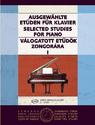 Book cover for Ausgewählte Etüden I für Klavier