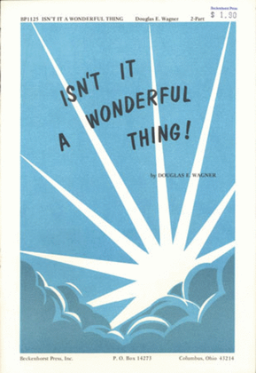Book cover for Isn't it a Wonderful Thing