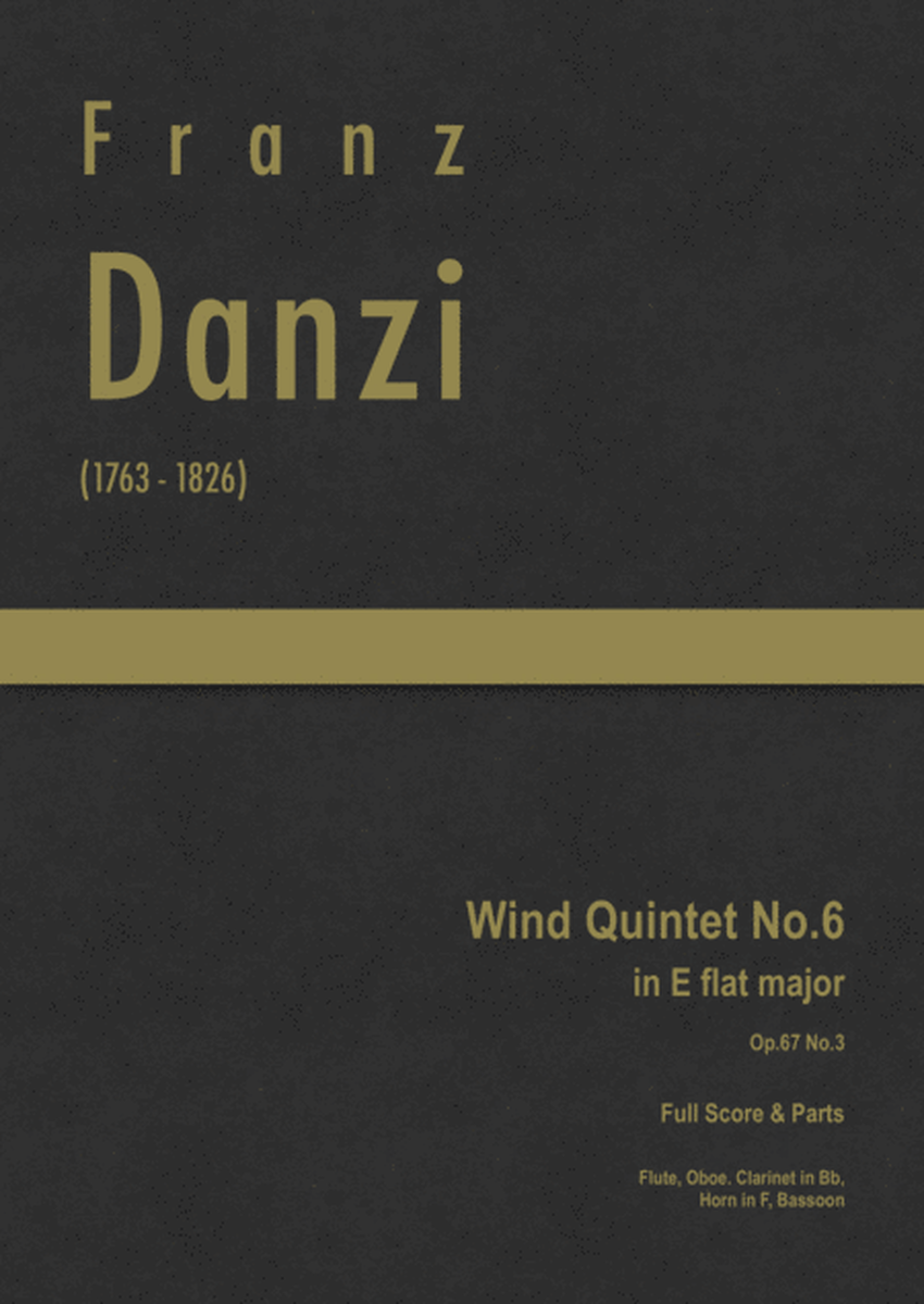 Danzi - Wind Quintet No.6 in in E flat major, Op.67 No.3