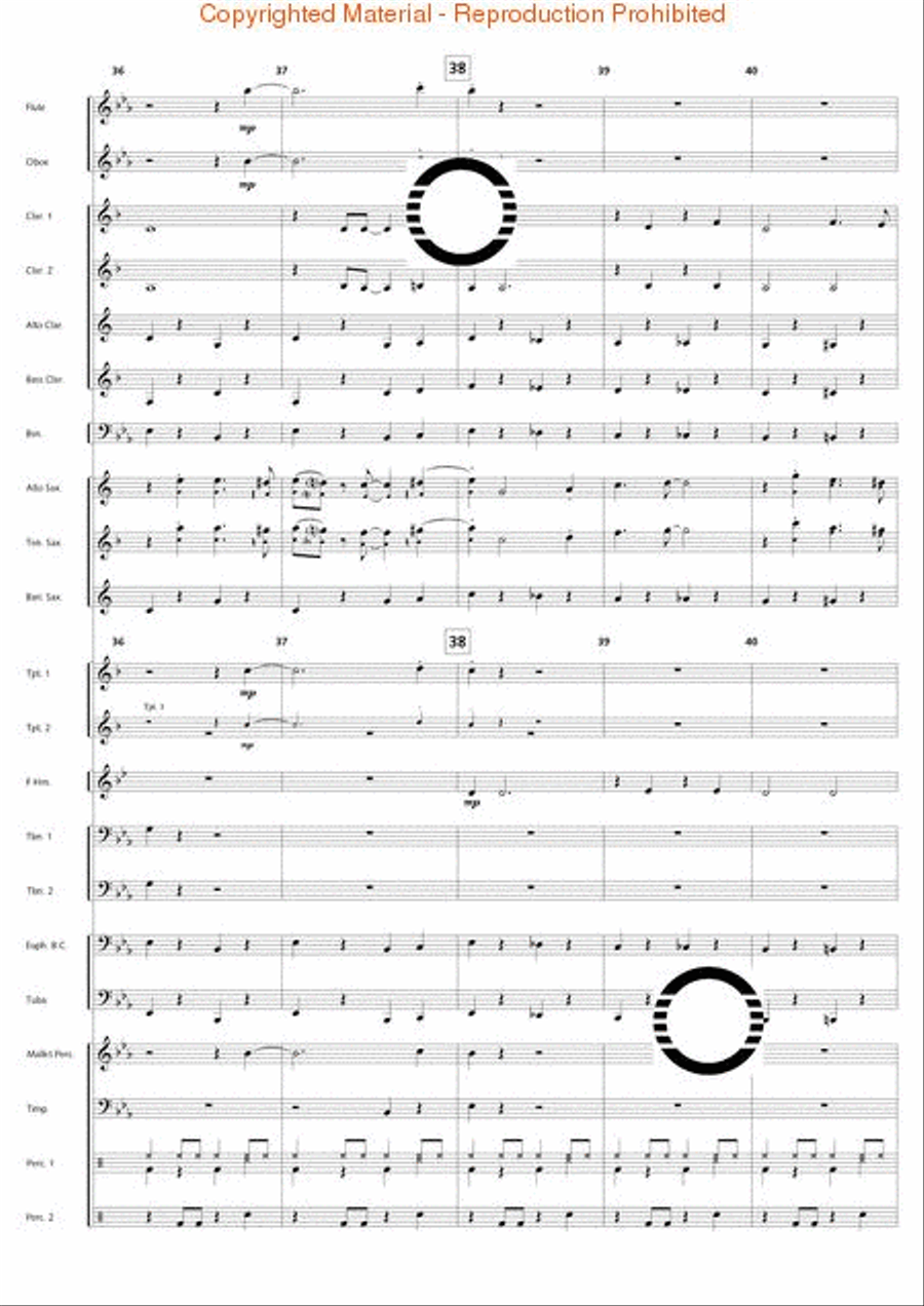 Swingin' at the Riverside Concert Band scores gallery preview page 17