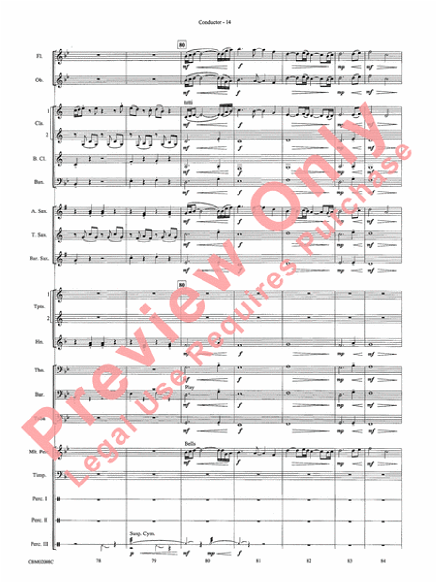 The Lord of the Rings: The Fellowship of the Ring, Highlights from Concert Band scores gallery preview page 16