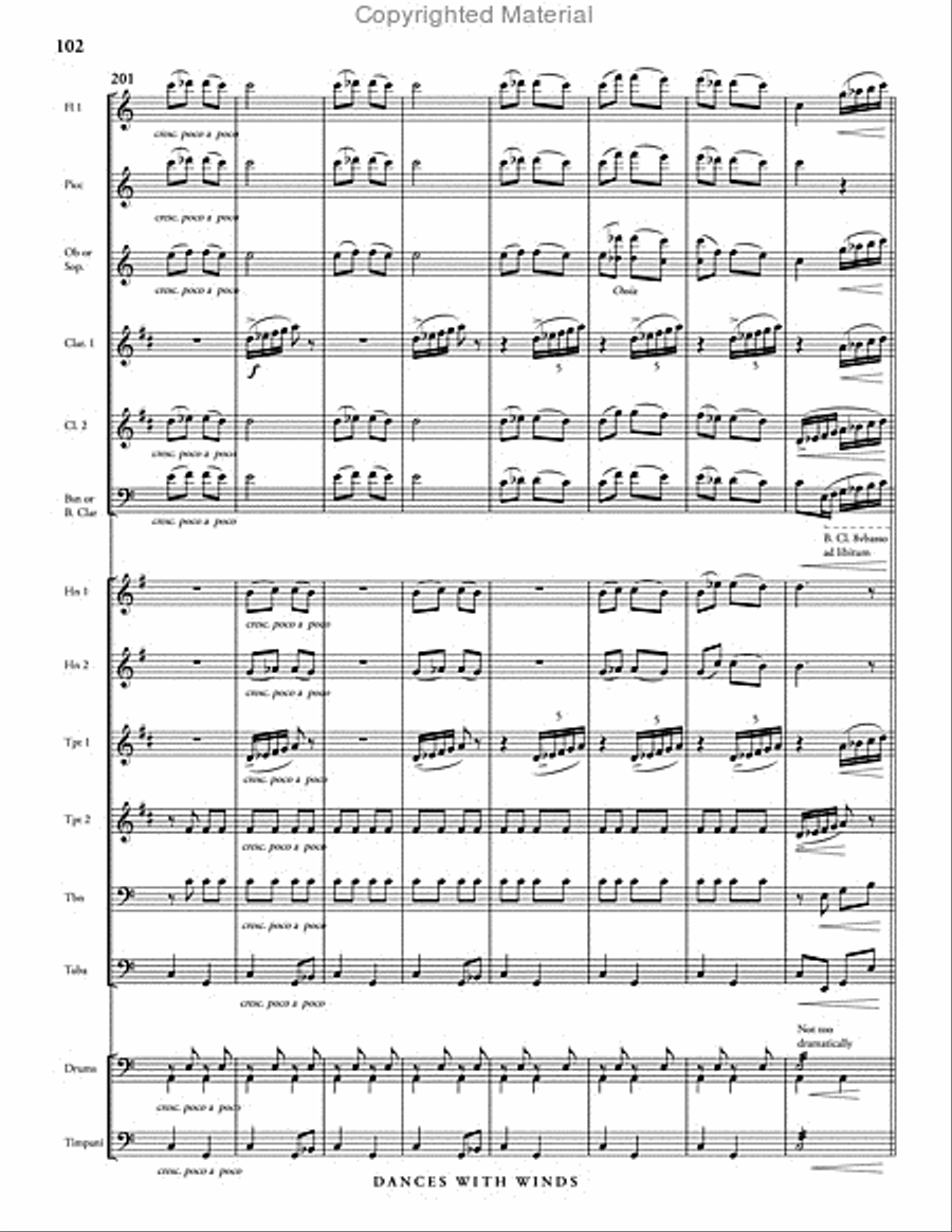 Dances with Winds Concert Band scores gallery preview page 14