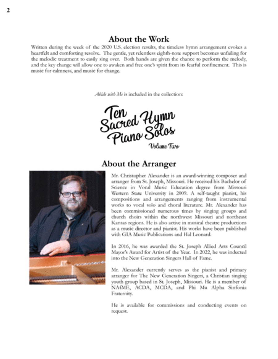 Abide with Me Piano Solo scores gallery preview page 2