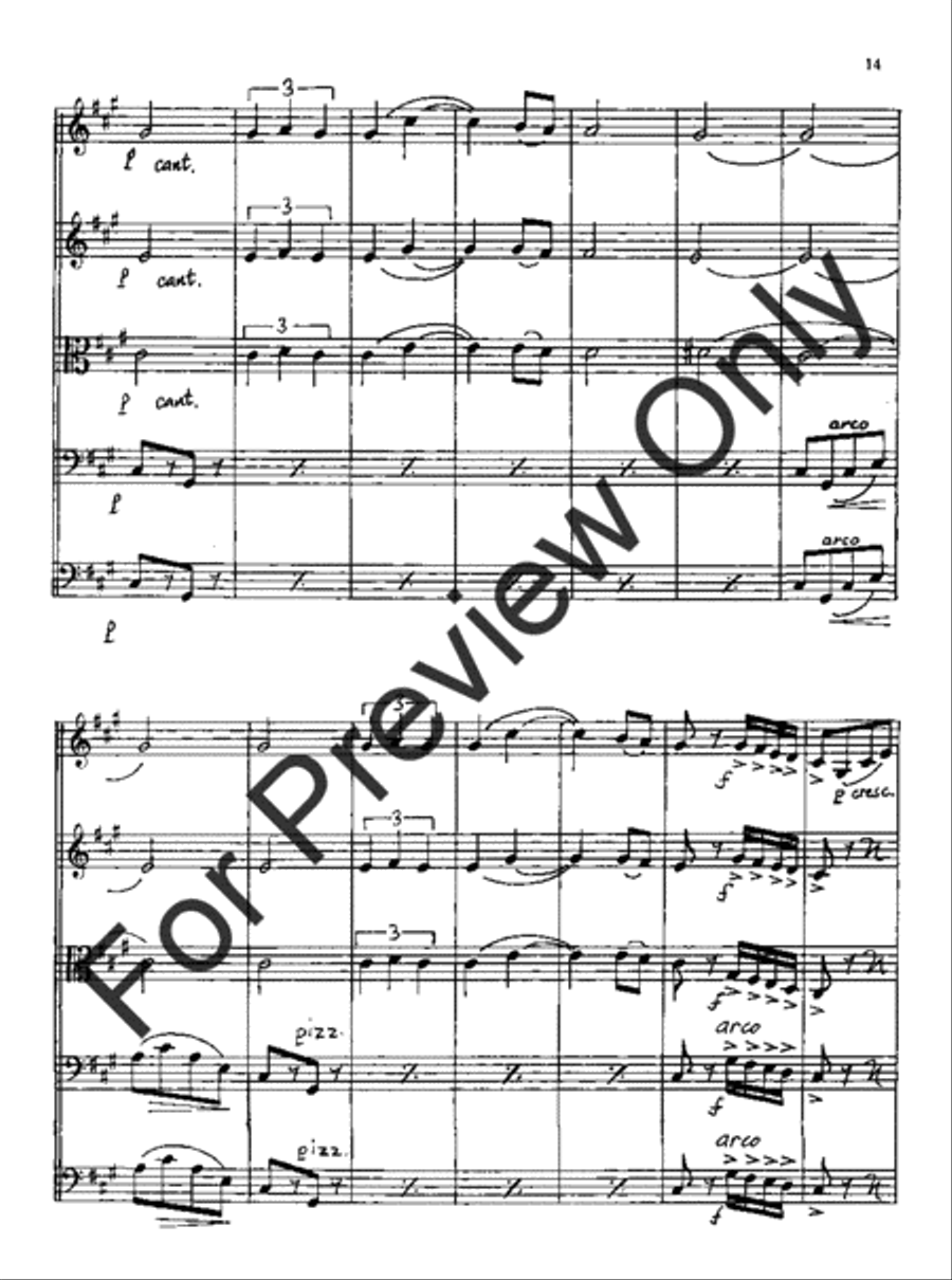 Suite for String Orchestra (Score) String Orchestra scores gallery preview page 18