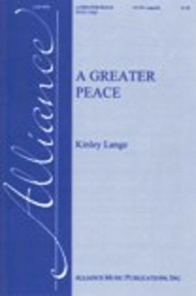 Book cover for A Greater Peace