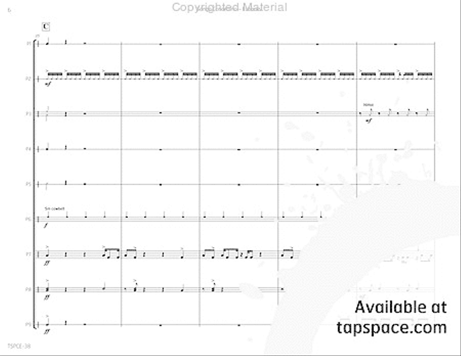 Songo Concertino Songo Concertino Percussion Ensemble scores gallery preview page 11