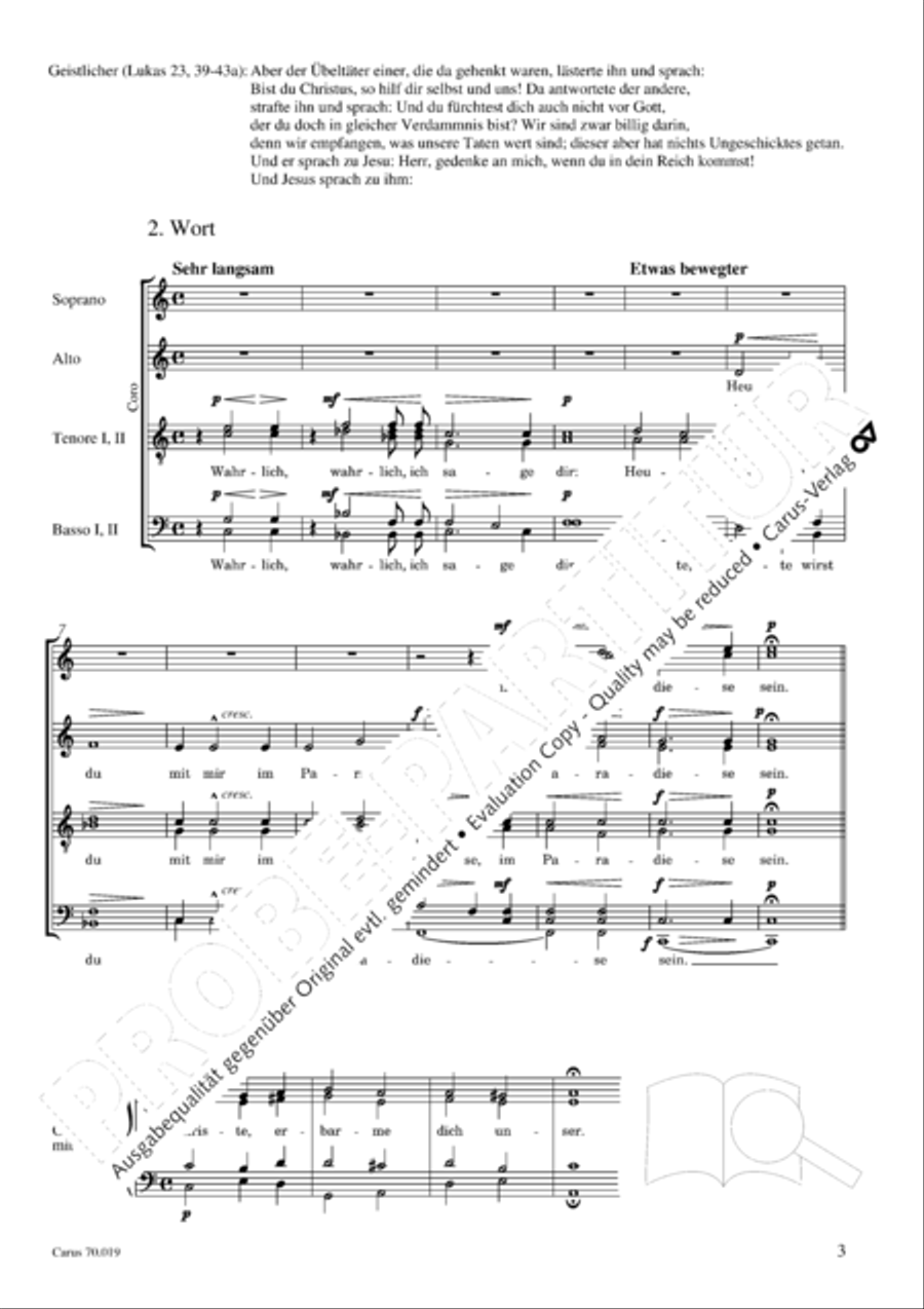 Die Sieben Worte des Erlosers am Kreuz 4-Part scores gallery preview page 4