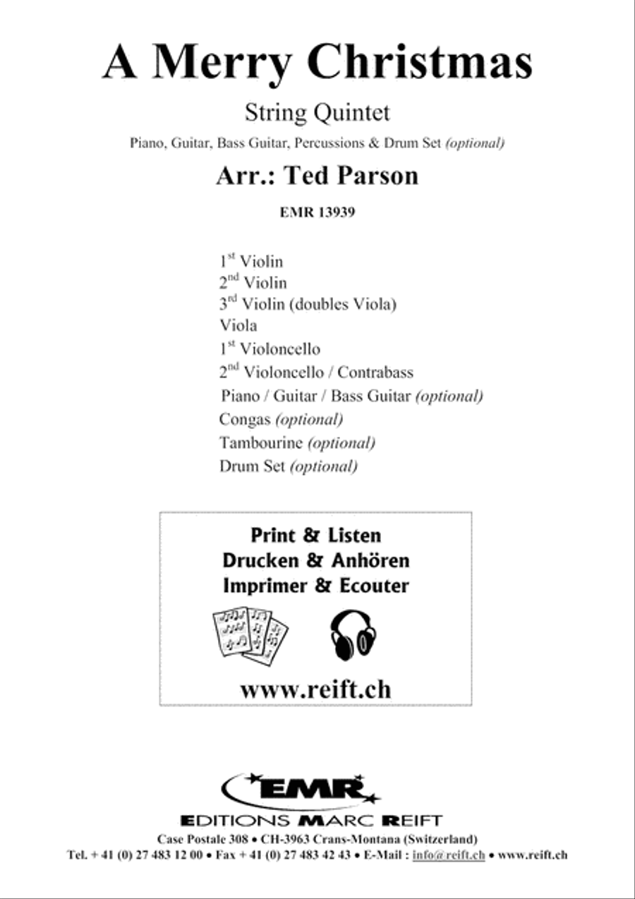 A Merry Christmas A Merry Christmas String Quintet scores gallery preview page 2