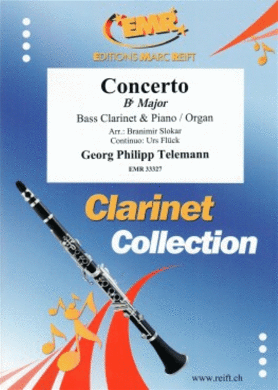 Concerto Bb Major Bass Clarinet scores gallery preview page 1