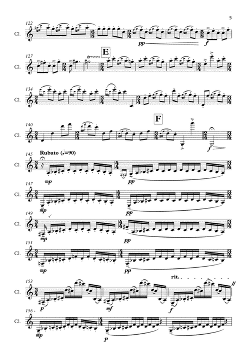 Suite for Clarinet Solo "Evolution of my quarantine madness"