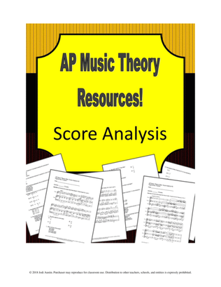 AP Music Theory - Score Analysis