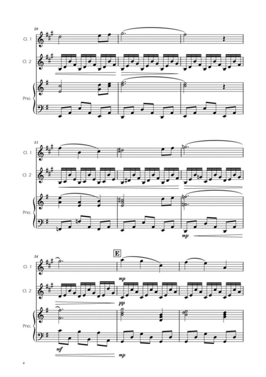 The Swan - Saint-Saens - Clarinet Duet w/ Piano image number null