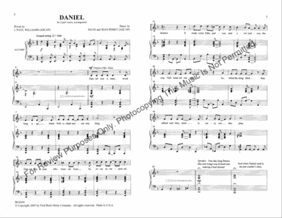 Daniel Daniel 2-Part scores gallery preview page 2