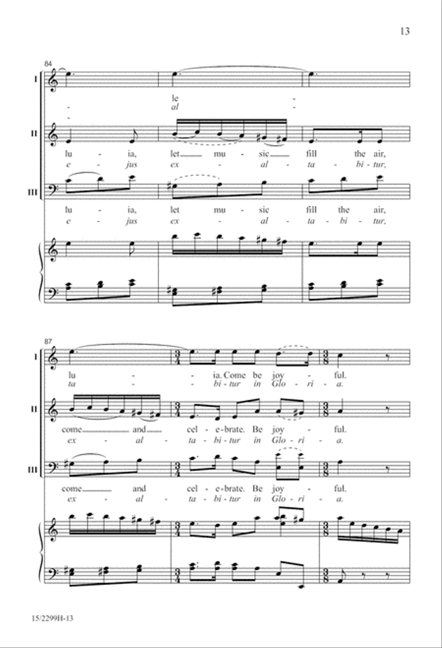 Come, Sing and Be Joyful Divisi scores gallery preview page 14