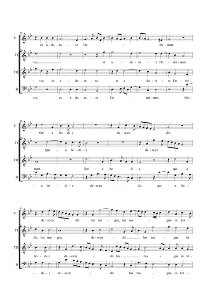 DIES SANCTIFICATUS - C. Porta - For STTB Choir image number null