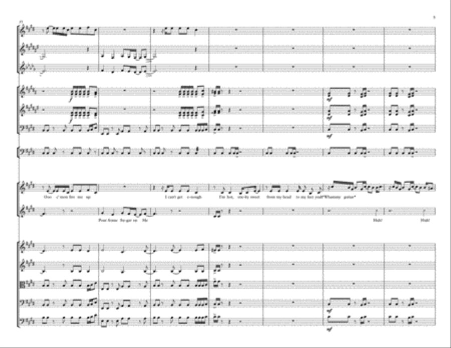 Pour Some Sugar On Me Small Ensemble scores gallery preview page 5